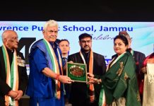 Lt Governor attends 40th Anniversary celebration of Lawrence Public School in Jammu