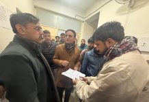 Satish Sharma inspects RTO Office Srinagar