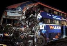 4 killed, 27 injured in bus-truck collision on Jaipur-Bikaner National Highway