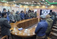 District Admin Kupwara observes Two-Minute silence to honour Freedom Martyrs