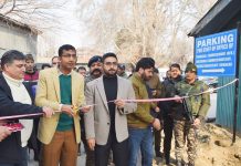 Div Com Kashmir Inaugurates Parking Facility at Old Secretariat
