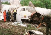 Plane crashes in Colombia, killing all 15 people on board