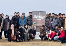 Asian Waterbird Census-2026 conducted across 27 Wetlands of Kashmir