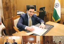 Athar Aamir Khan takes over as DC Budgam