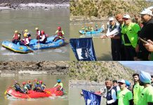 DC Doda flags off 6th National Rafting Championship at Shibnote (Premnagar)