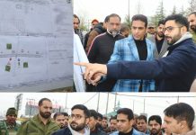 DC Srinagar conducts field survey of proposed sites for construction of VUP at Mominabad, Nowgam and FOB near Children’s Hospital Bemina