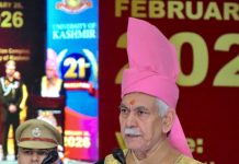 Lieutenant Governor addressed the 21st Convocation of University of Kashmir